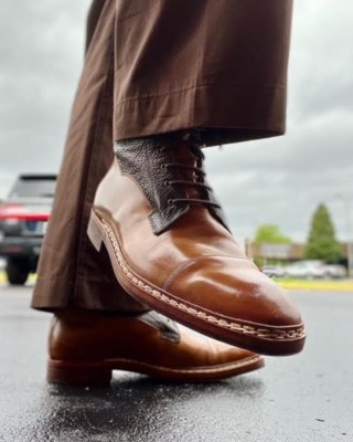 Cordovan + shark galway boots for JL (5)